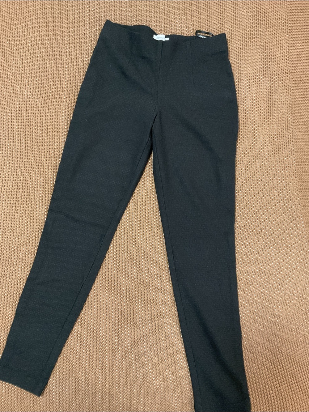Calvin Klein Black Skinny Ponte Pull-On Pants